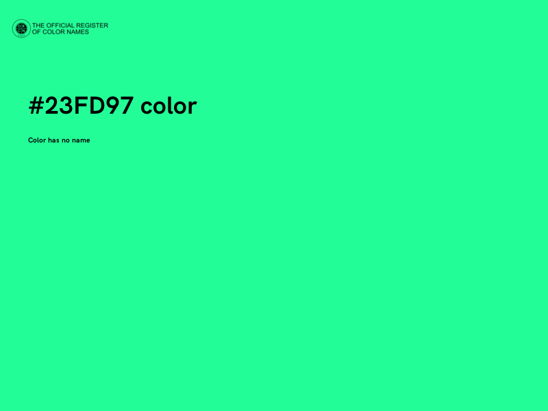 #23FD97 color image