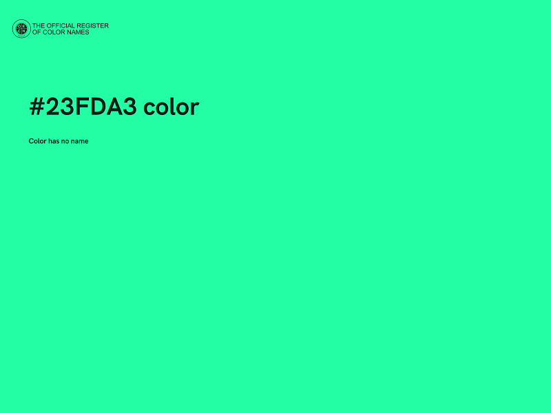 #23FDA3 color image