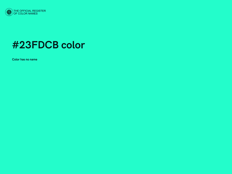 #23FDCB color image