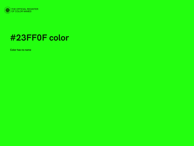 #23FF0F color image