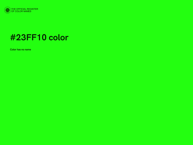 #23FF10 color image