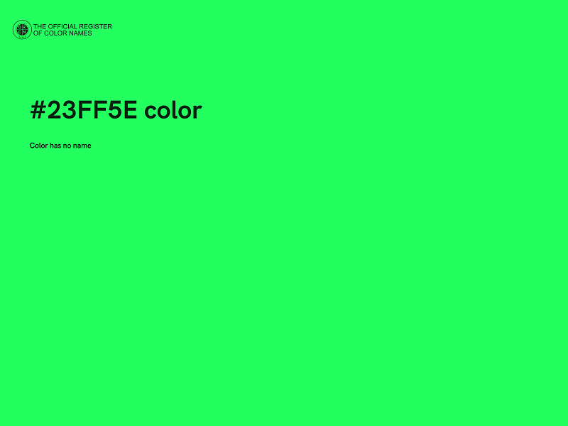 #23FF5E color image