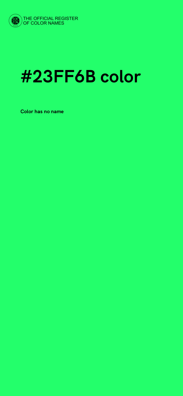 #23FF6B color image