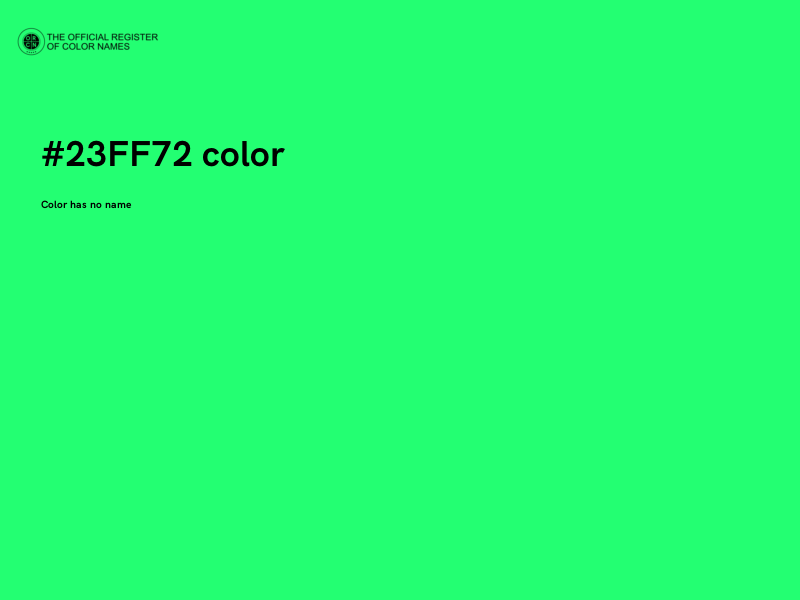 #23FF72 color image