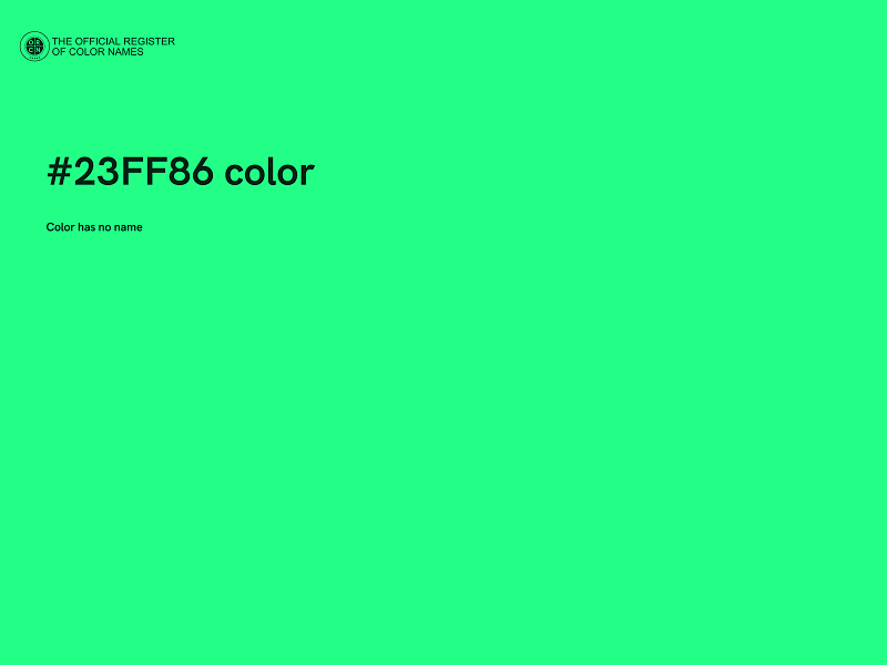 #23FF86 color image