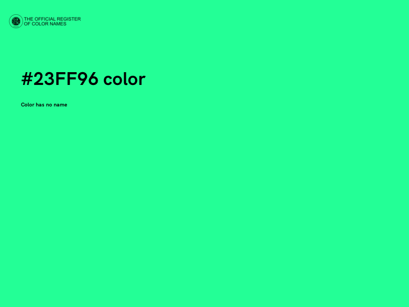 #23FF96 color image