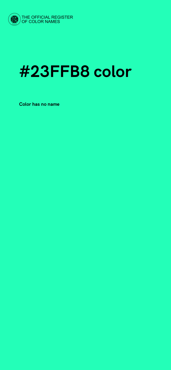 #23FFB8 color image