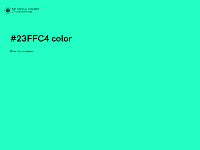 #23FFC4 color image