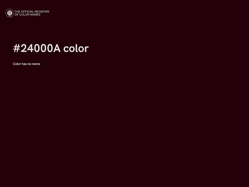 #24000A color image