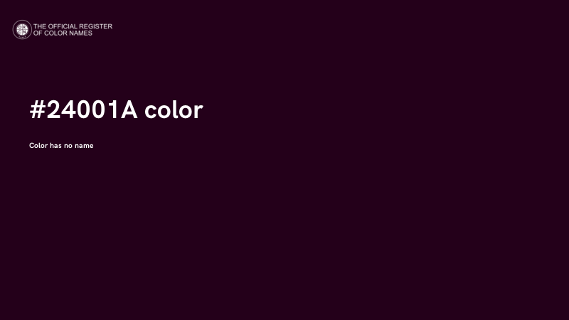 #24001A color image