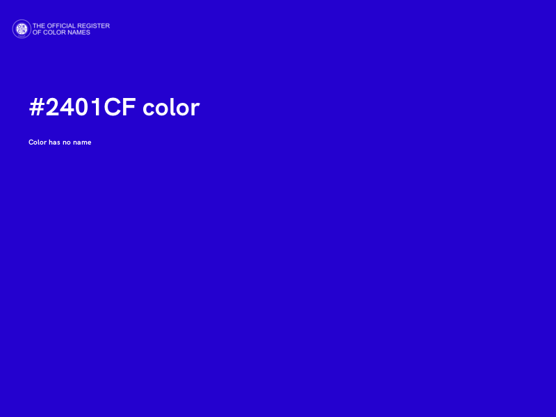 #2401CF color image