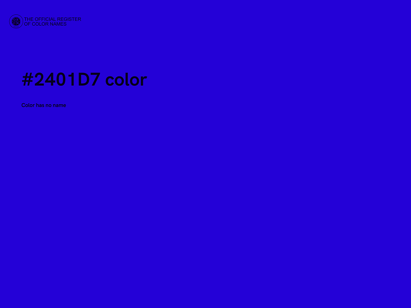 #2401D7 color image