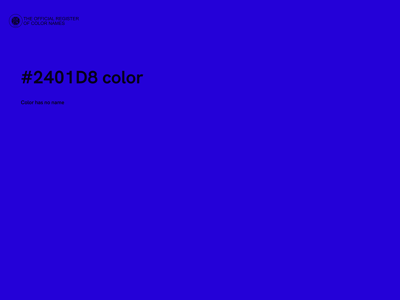 #2401D8 color image
