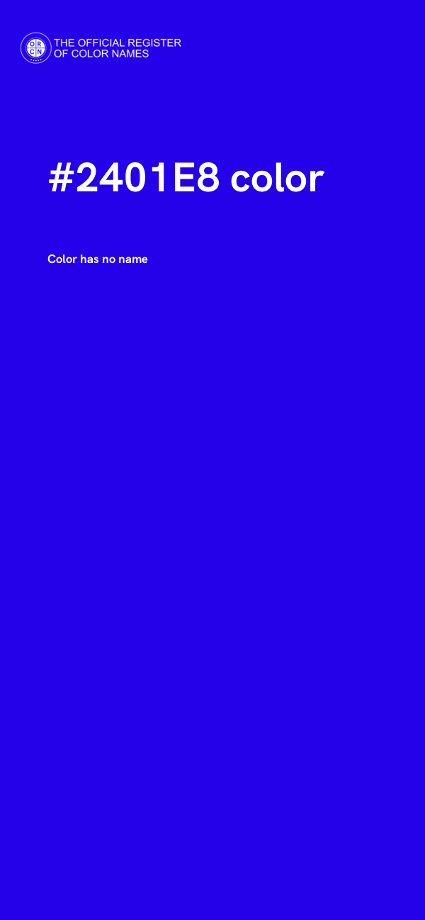 #2401E8 color image
