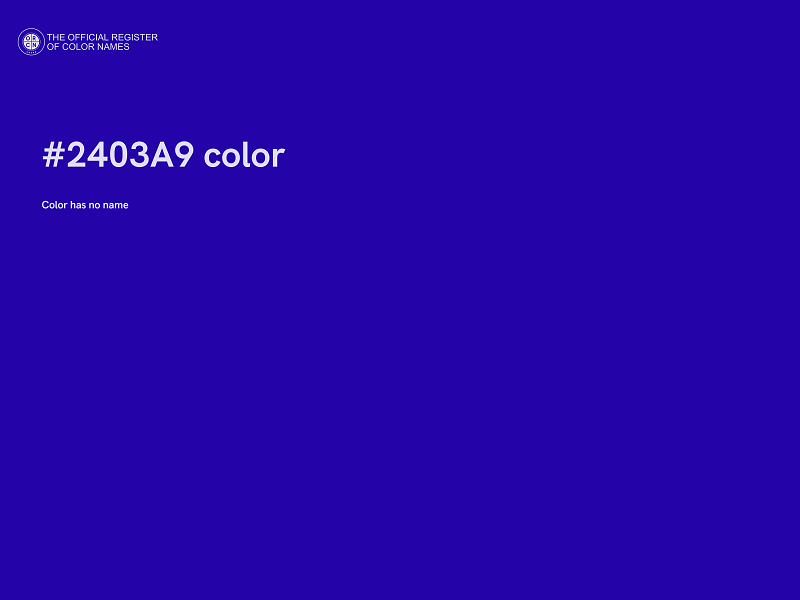 #2403A9 color image