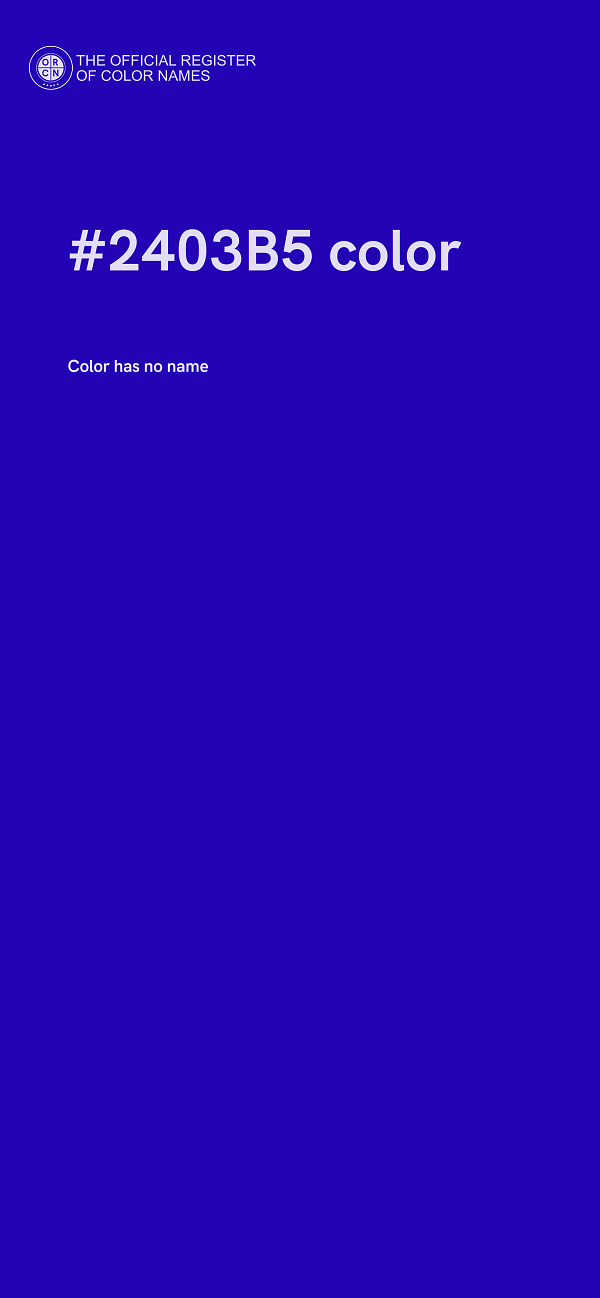 #2403B5 color image