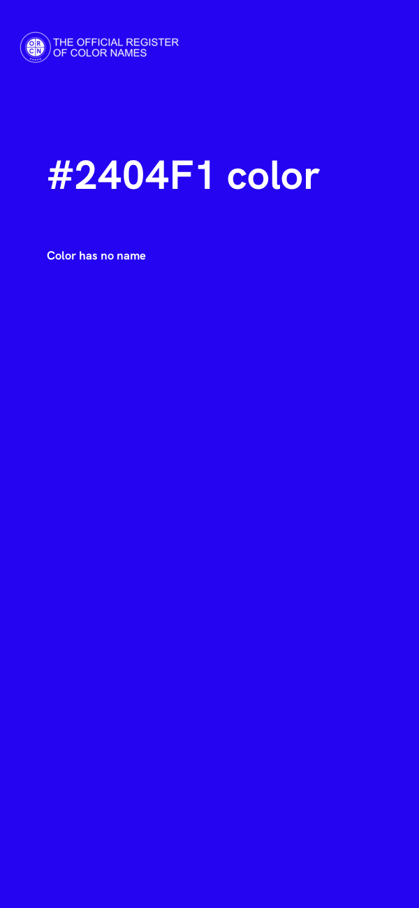 #2404F1 color image