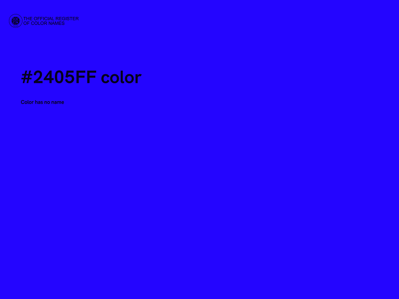 #2405FF color image