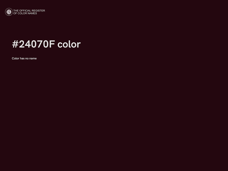 #24070F color image