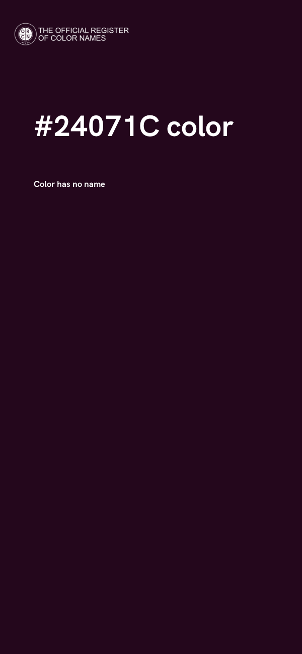#24071C color image
