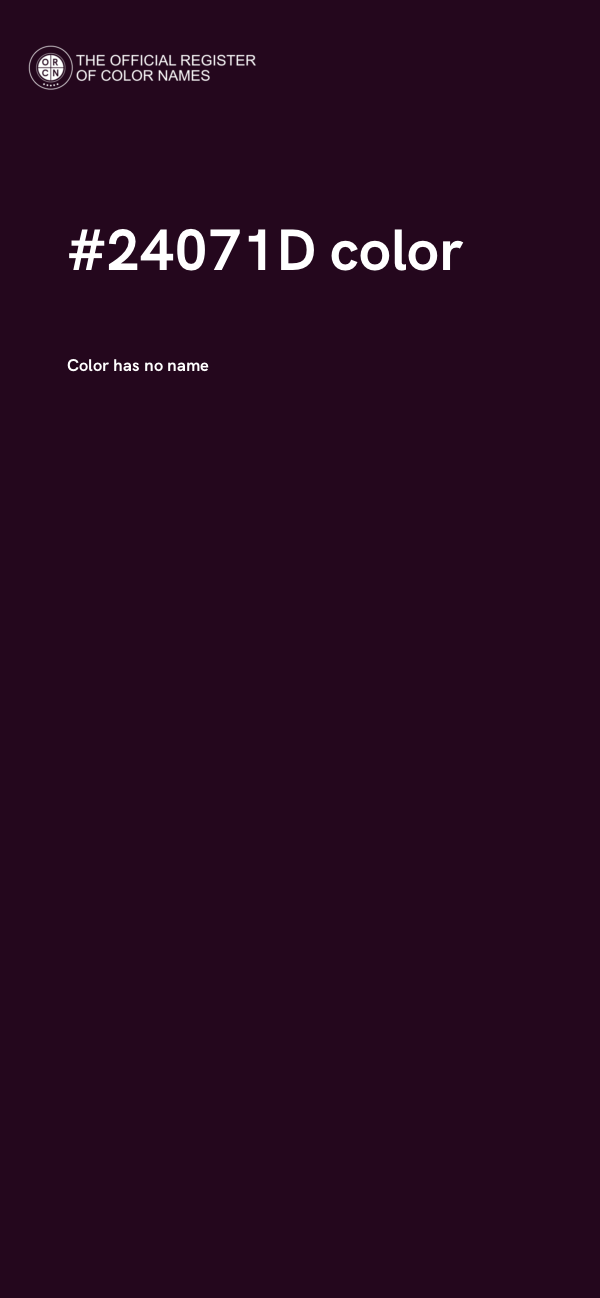 #24071D color image