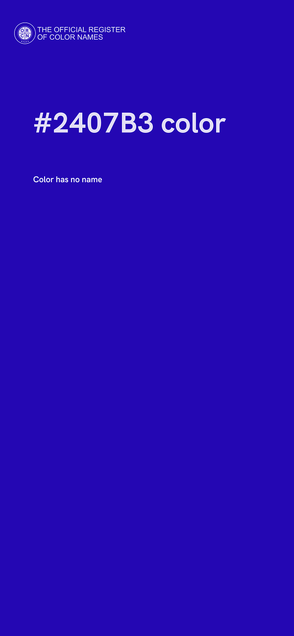 #2407B3 color image