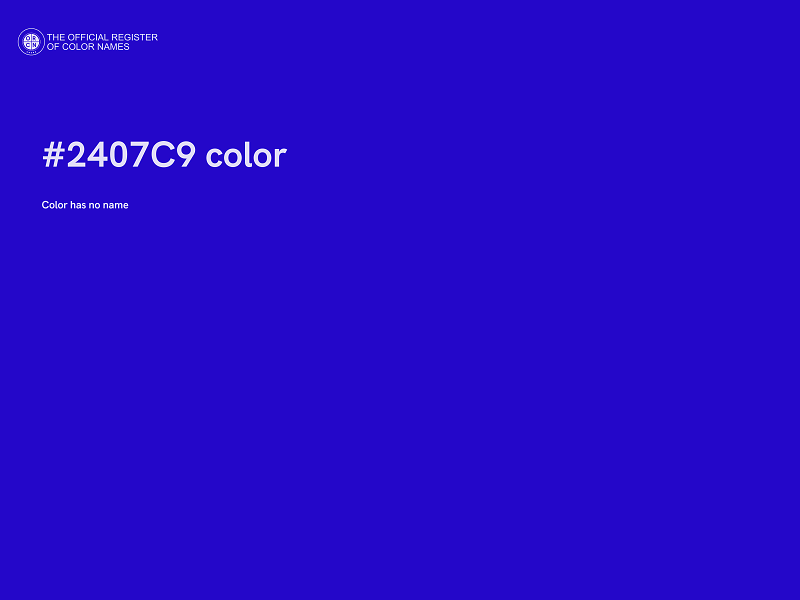 #2407C9 color image