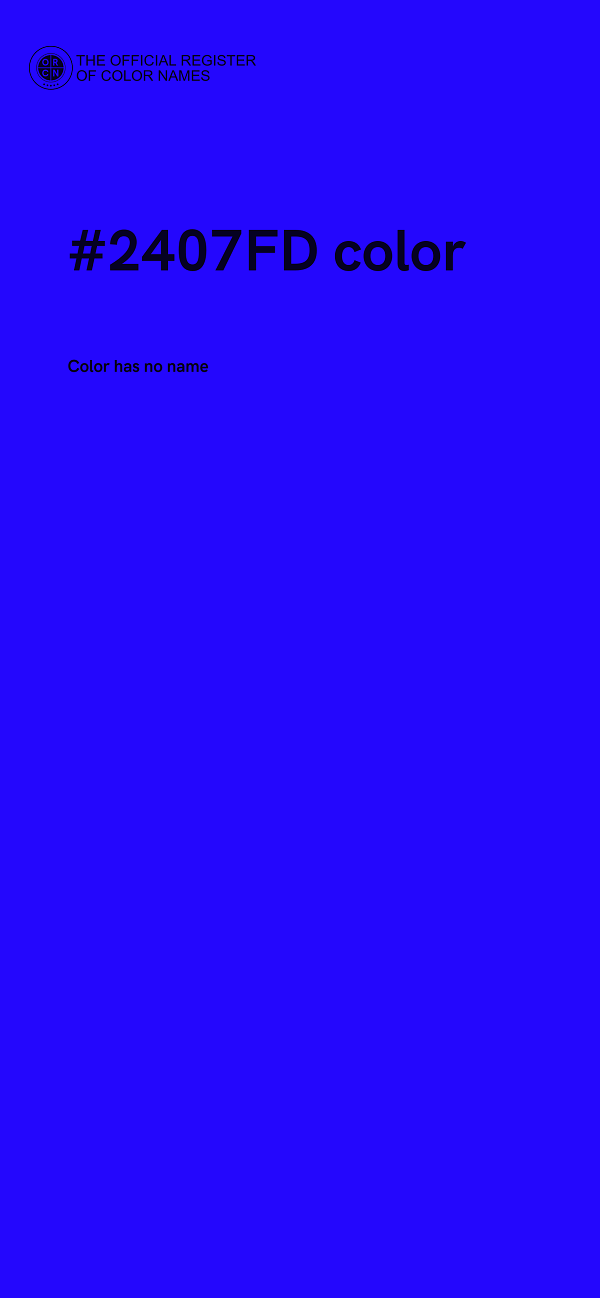 #2407FD color image