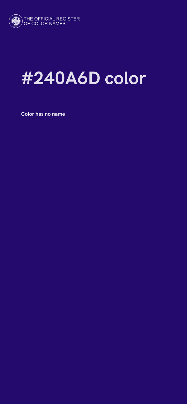 #240A6D color image