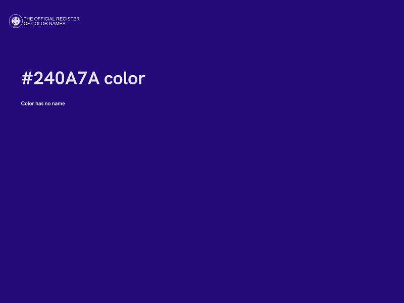 #240A7A color image