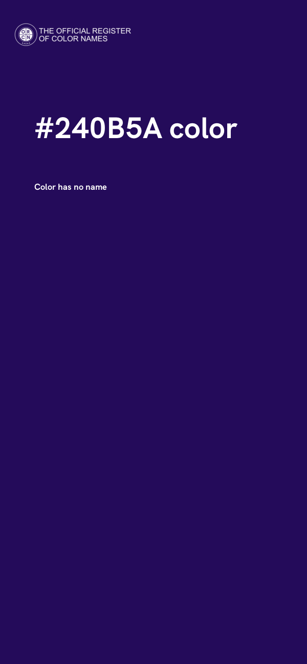 #240B5A color image