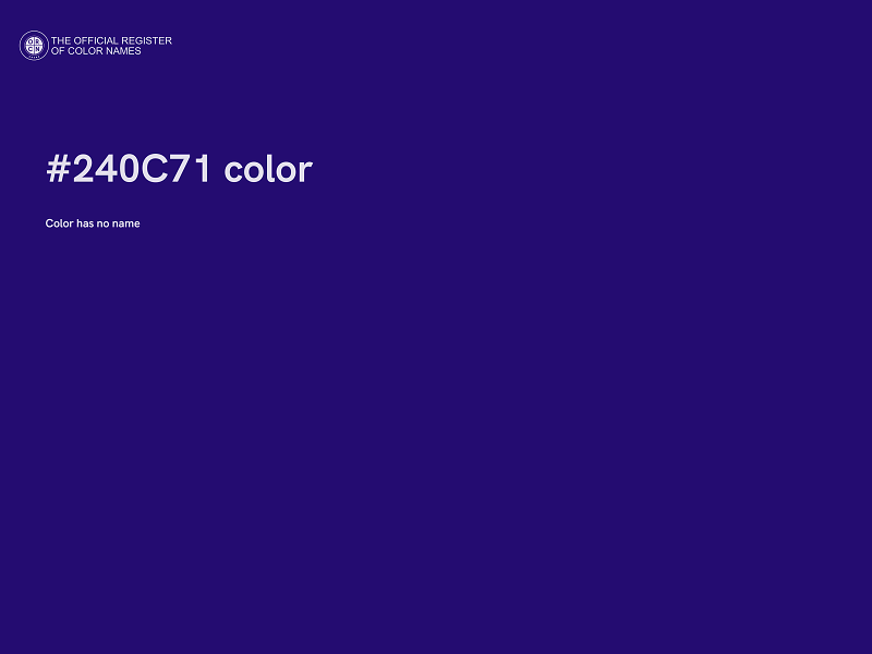 #240C71 color image