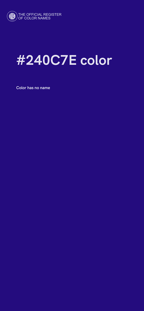 #240C7E color image