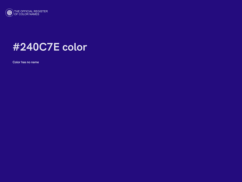 #240C7E color image