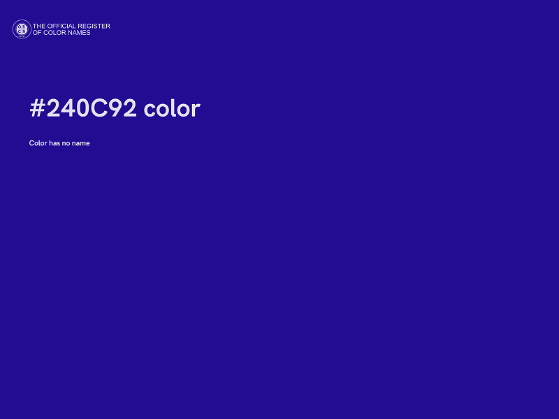 #240C92 color image