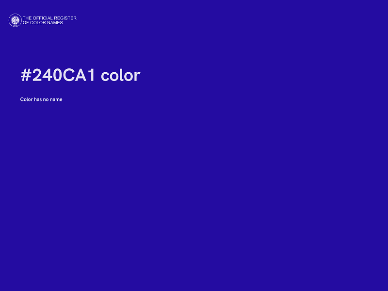 #240CA1 color image