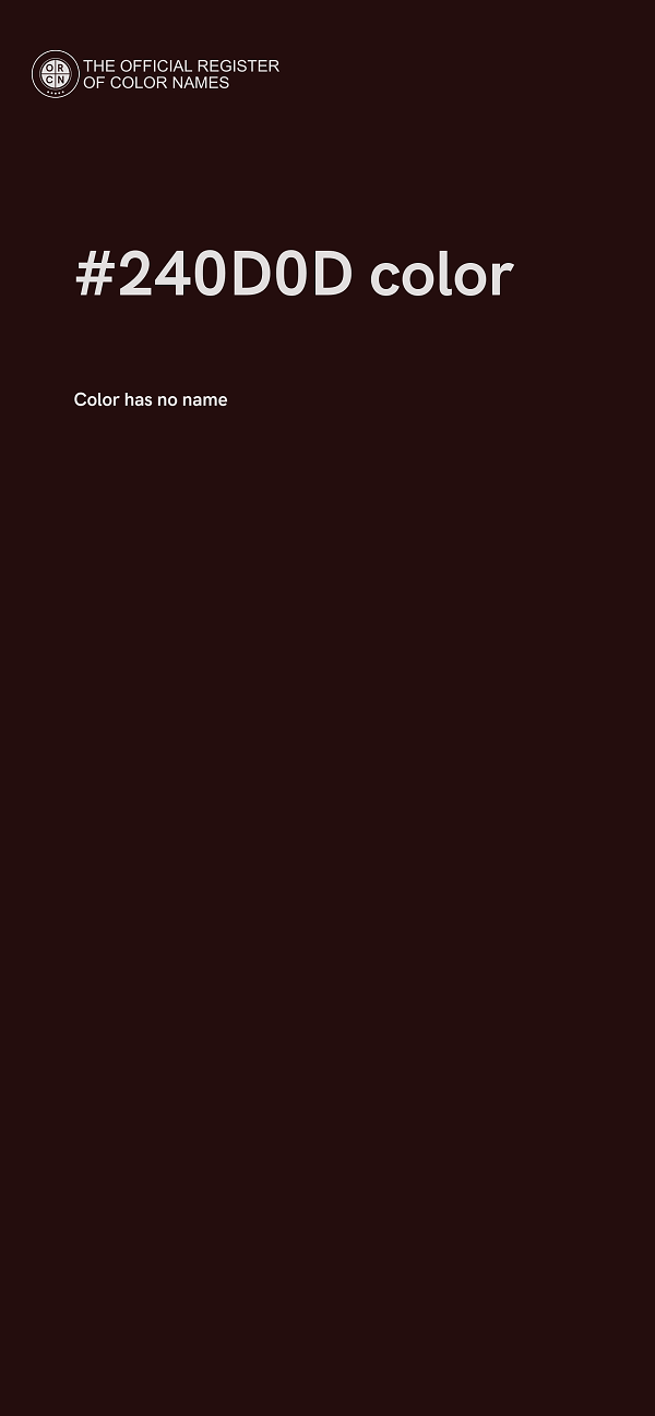 #240D0D color image
