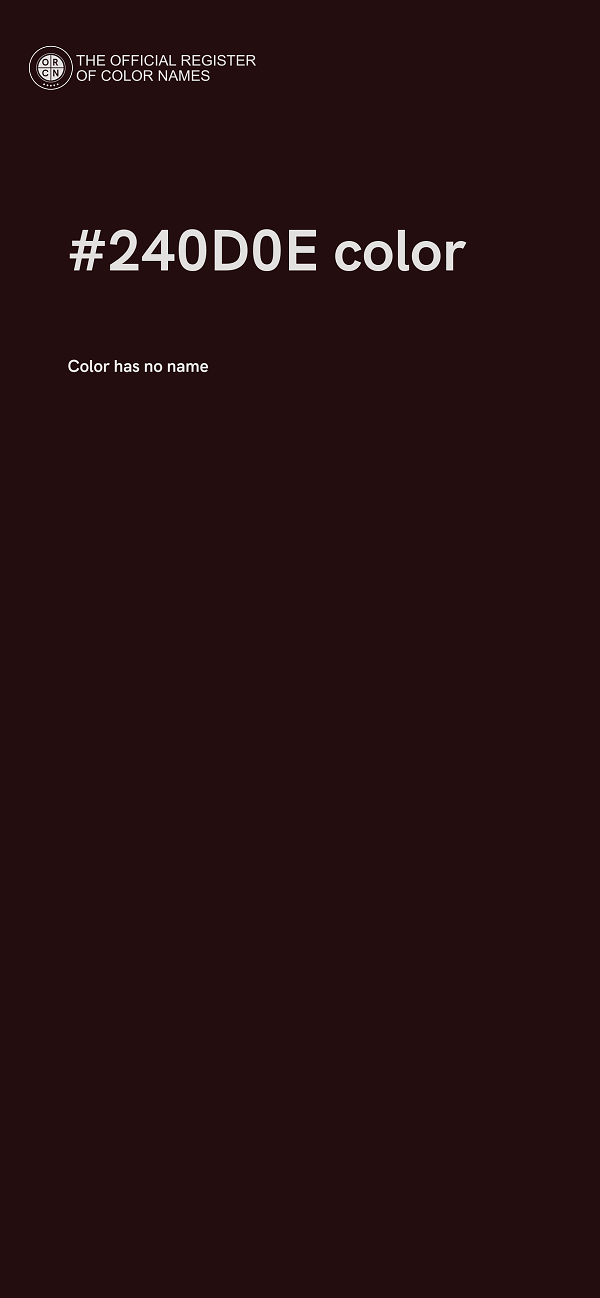 #240D0E color image