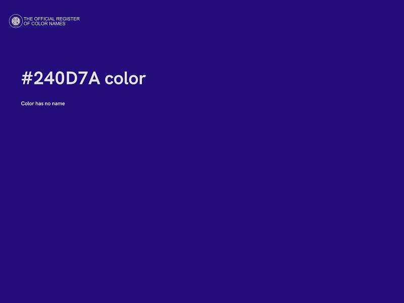 #240D7A color image