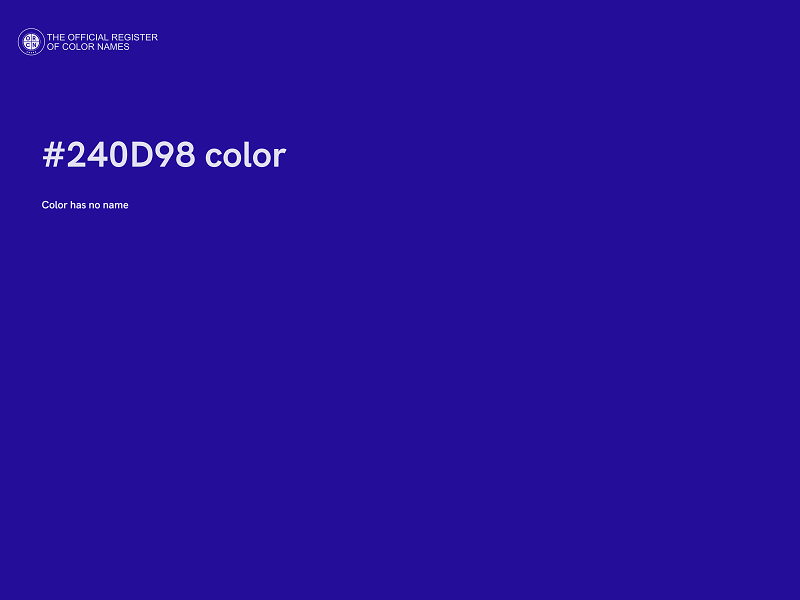 #240D98 color image