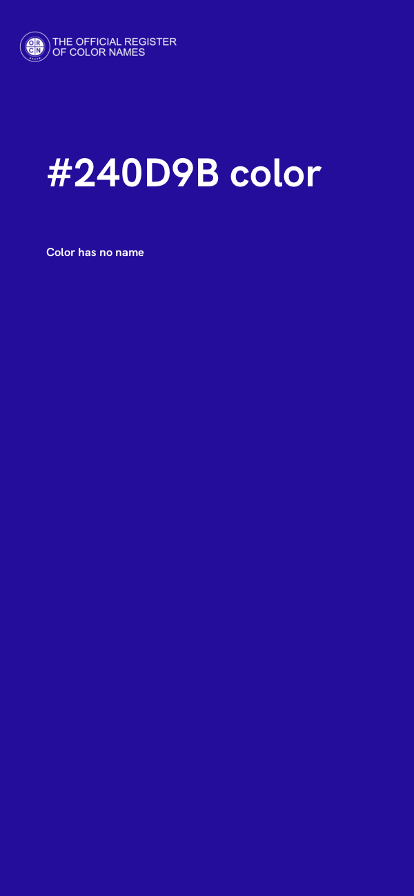 #240D9B color image
