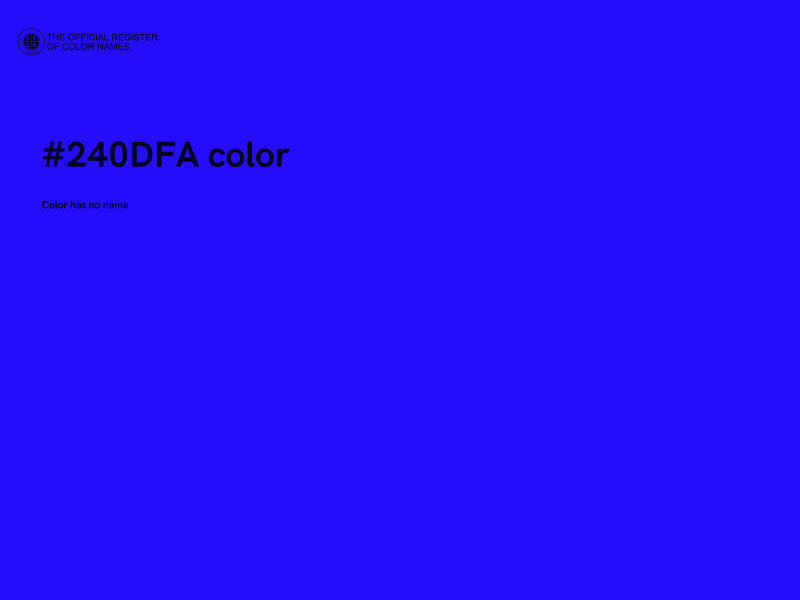 #240DFA color image