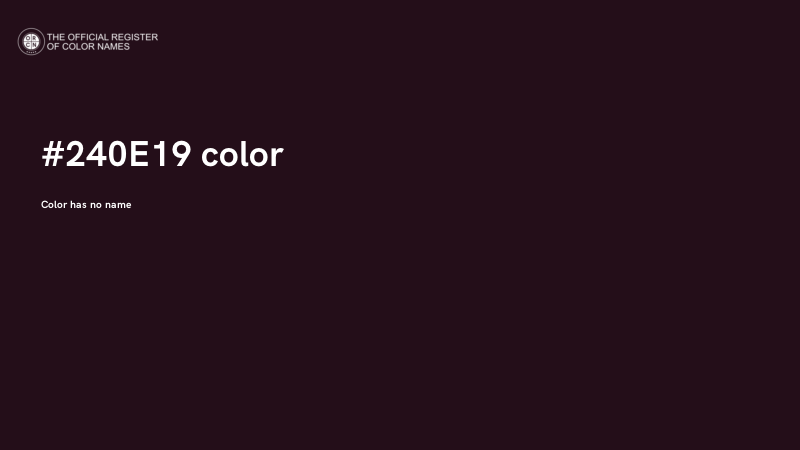 #240E19 color image