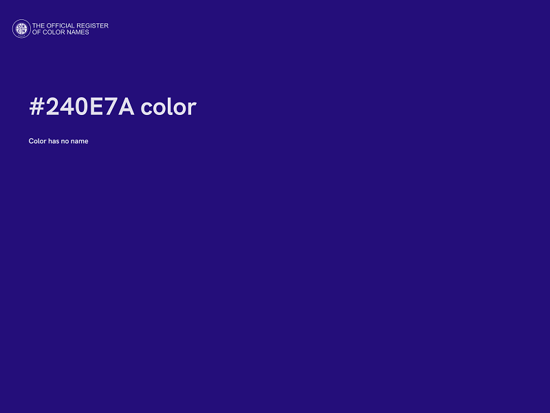 #240E7A color image