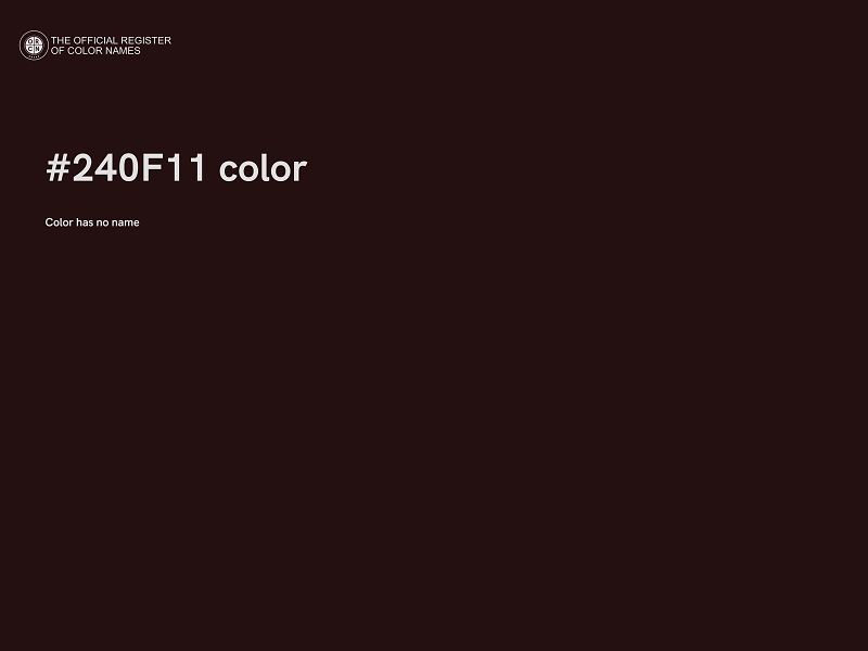 #240F11 color image