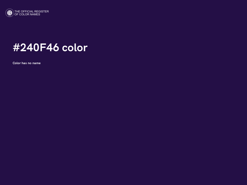 #240F46 color image