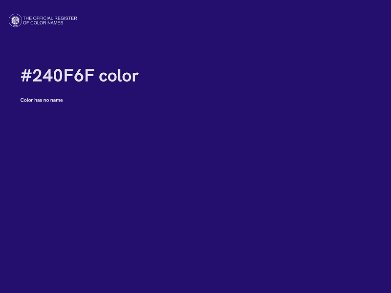 #240F6F color image