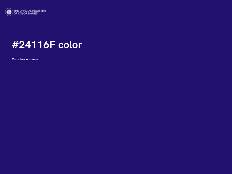 #24116F color image