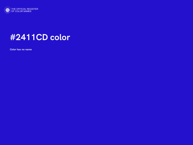 #2411CD color image