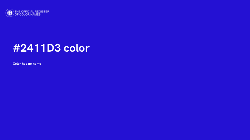 #2411D3 color image